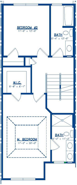 The Belmont Third Level Floor Plan